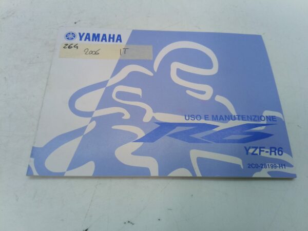 Yamaha r6 2006 Libretto uso e manutenzione 2c028199h1