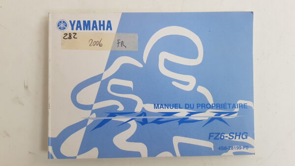 Yamaha FZ6 Libretto uso e manutenzione Francia 4S828199F0