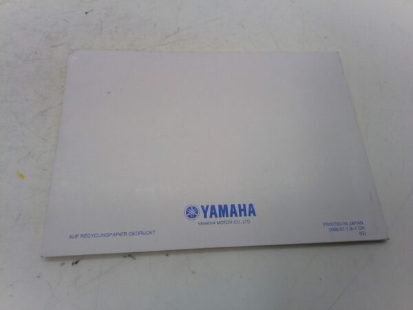 Yamaha r6 2006 Libretto uso e manutenzione Germania 2c028199g1