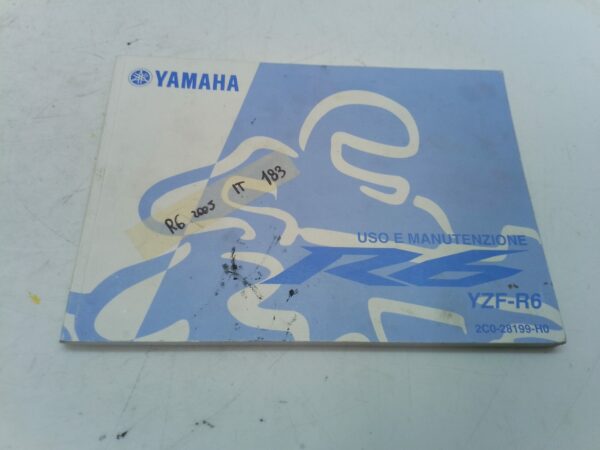 Yamaha r6 2005 Libretto uso e manutenzione 2c028199h0