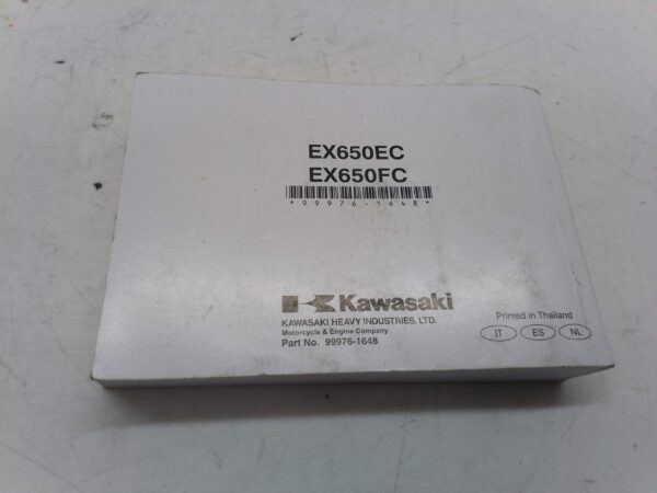 Kawasaki er-6f 2011 Libretto uso e manutenzione It es nl 999761648