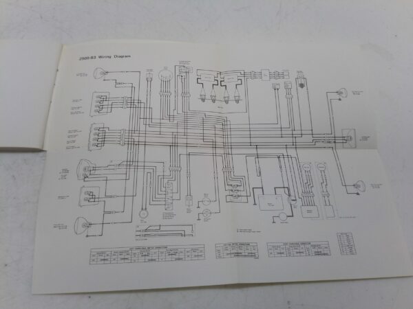 Kawasaki z400j z500b z550b z550gp z550c 1982 Libretto uso e manutenzione 99988006