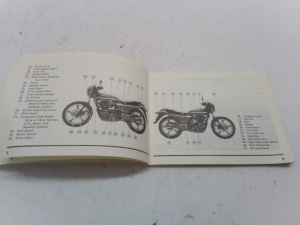 Kawasaki z550gp 1982 Libretto uso e manutenzione inglese 99922121901