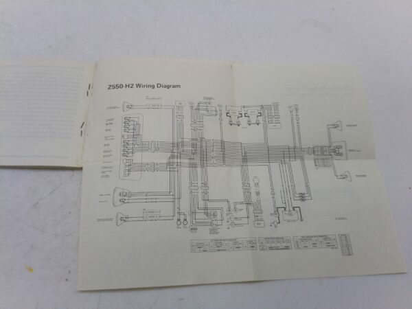 Kawasaki z550gp 1982 Libretto uso e manutenzione inglese 99922121901