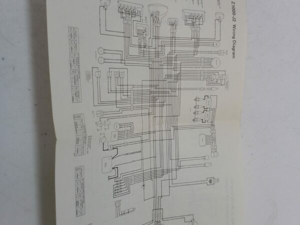 Kawasaki Z1000 1981 Libretto uso e manutenzione inglese 99922115202