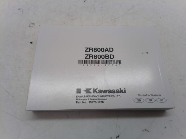 Kawasaki Z800 2012 Libretto uso e manutenzione gb fr de 999761736