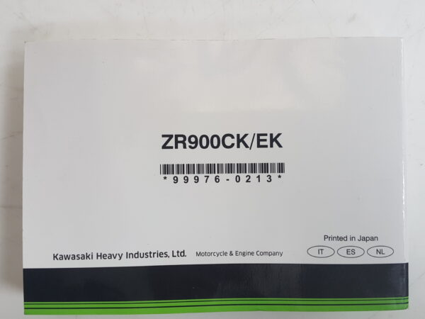 Kawasaki Z900RS 2018 Libretto uso e manutenzione IT ES NL 999760213