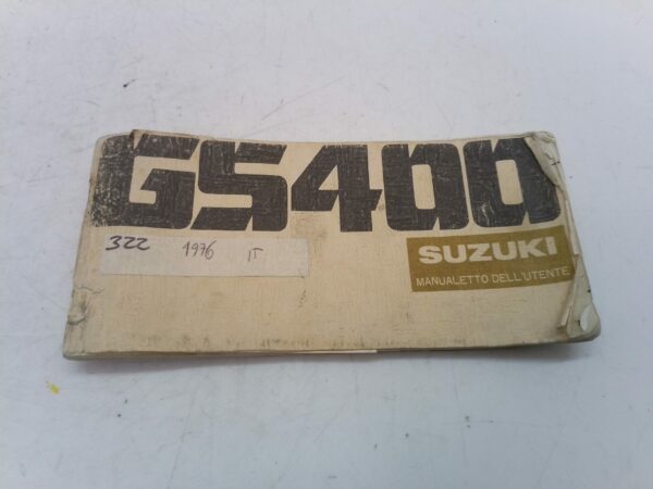 Suzuki GS 400 1976 Libretto uso e manutenzione 9901144640