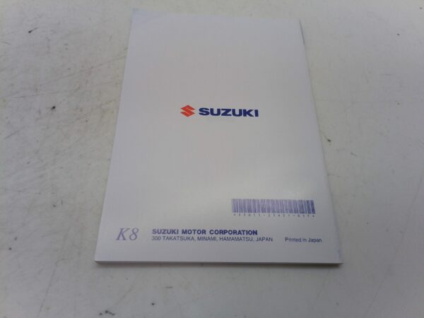 Suzuki gsx-r 1000 2007 Libretto uso e manutenzione Francia 9901121h5101f