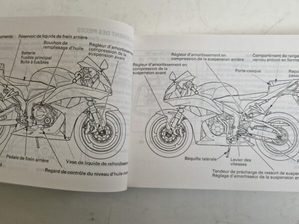 Honda CBR600RR 2006 Libretto uso e manutenzione FR DE 37MFJ800 00X37MFJ8001