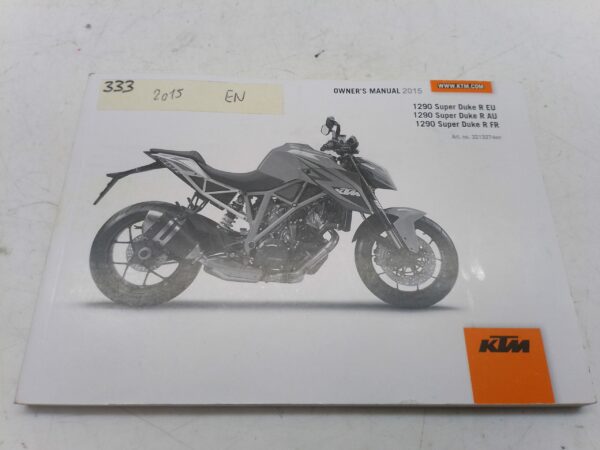 KTM 1290 super Duke r 2015 Libretto uso manutenzione 3213274en