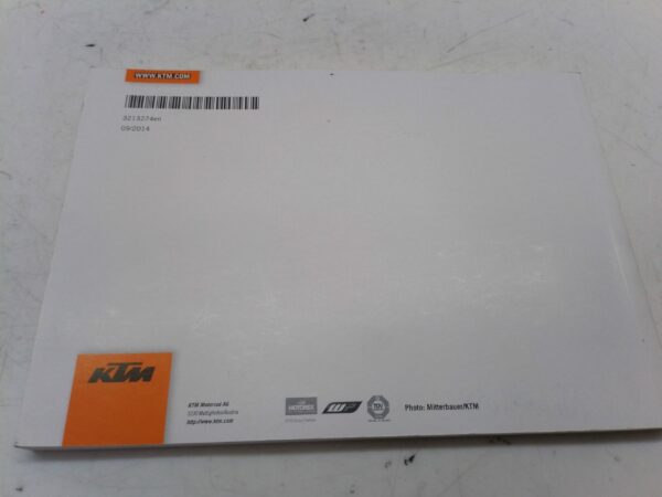 KTM 1290 super Duke r 2015 Libretto uso manutenzione 3213274en