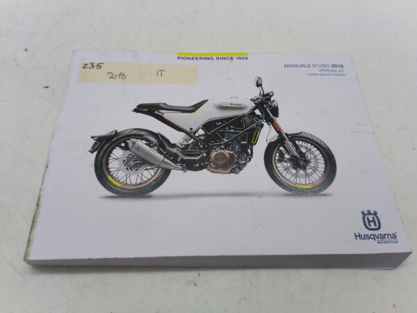 Husqvarna Vitpilen 401 2018 Libretto uso manutenzione 3402206it