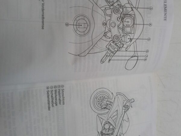 Suzuki gsx-r 600 07 manuale uso manutenzione tedesco 9901137h5001k