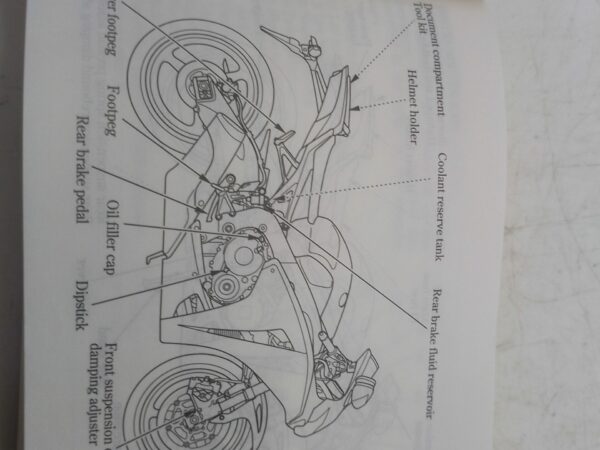 Honda CBR 1000 RR 07 libretto uso manutenzione 37mfl600