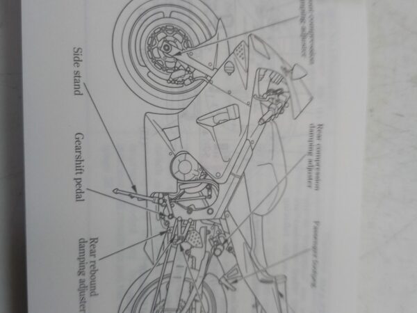Honda CBR 600 RR 03 libretto uso e manutenzione inglese e francese 37mee601