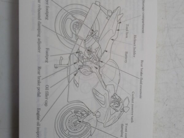 Honda CBR 600 f03 libretto uso e manutenzione inglese francese tedesco 37mbw640