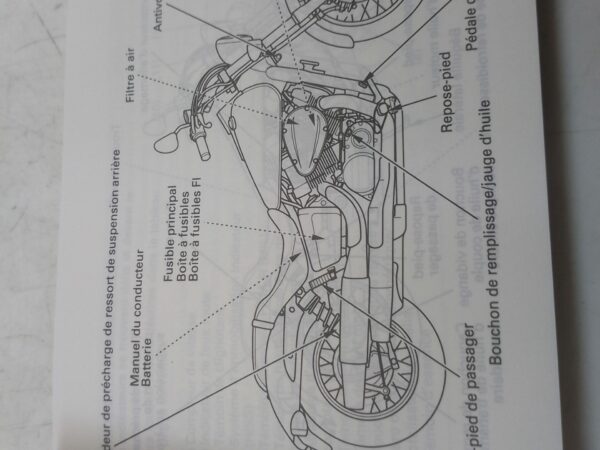 Honda VT 750 C2 07 libretto uso e manutenzione francese tedesco 37mfe800