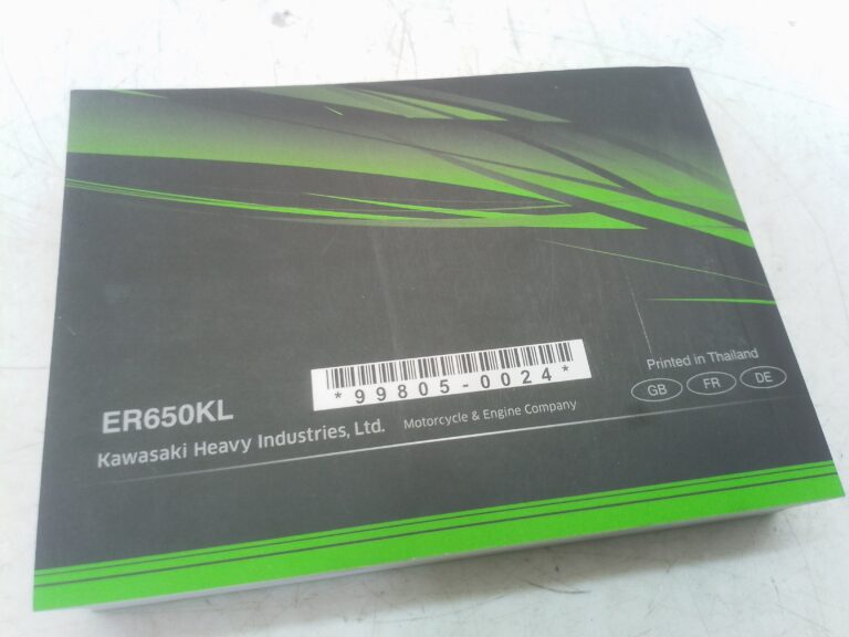 Kawasaki Z 650 19 libretto uso e manutenzione 998050024 GB fr de