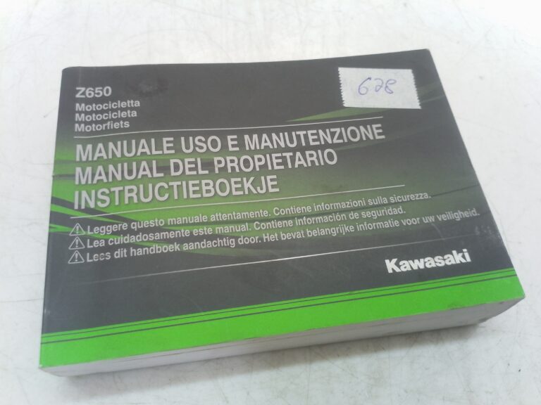 Kawasaki Z 650 19 libretto uso e manutenzione 998050025