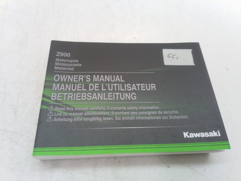 Kawasaki z900 19 libretto uso e manutenzione 998050041 GB fr de