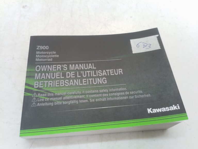 Kawasaki z900 19 libretto uso e manutenzione 998050041 GB fr de