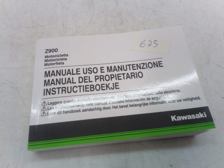 Kawasaki z900 17 libretto uso e manutenzione 999760107