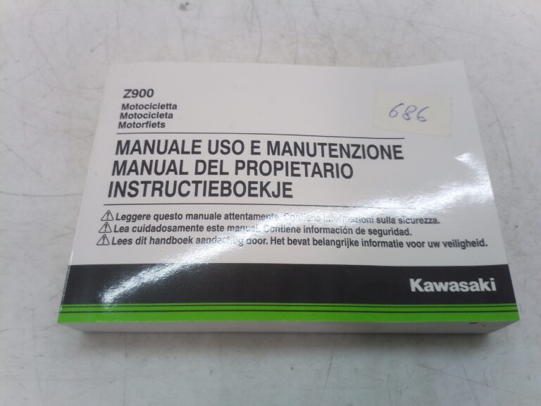 Kawasaki z900 18 libretto uso e manutenzione 999760160