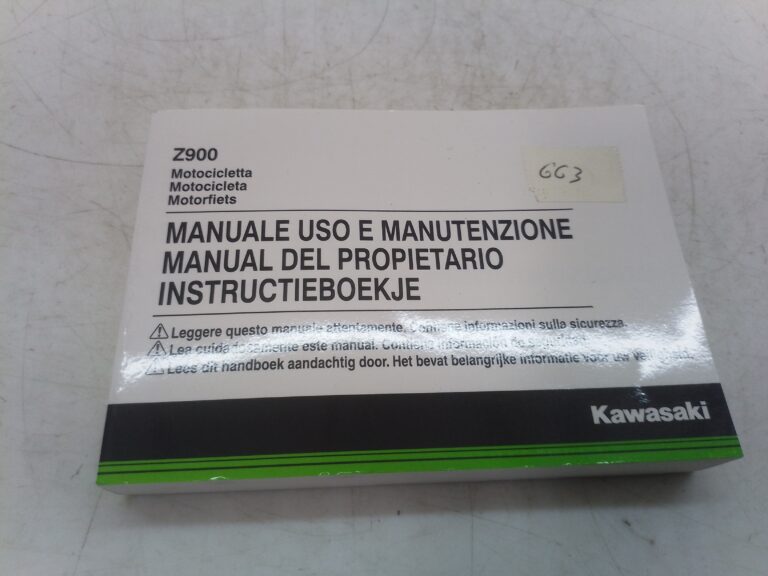 Kawasaki z900 18 libretto uso e manutenzione 999760160