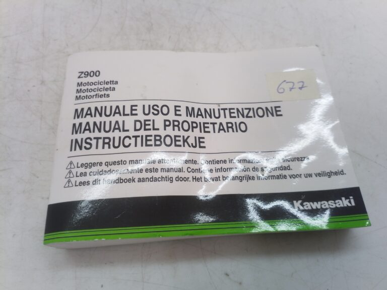 Kawasaki z900 18 libretto uso e manutenzione 999760160