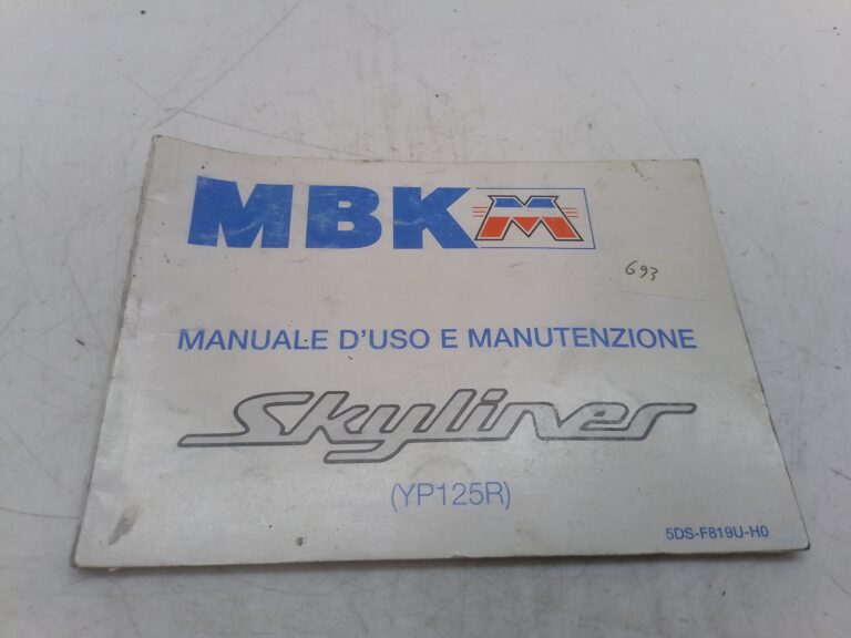 Yamaha MBK skyliner yp 125 r libretto uso e manutenzione 5dsf819uh0