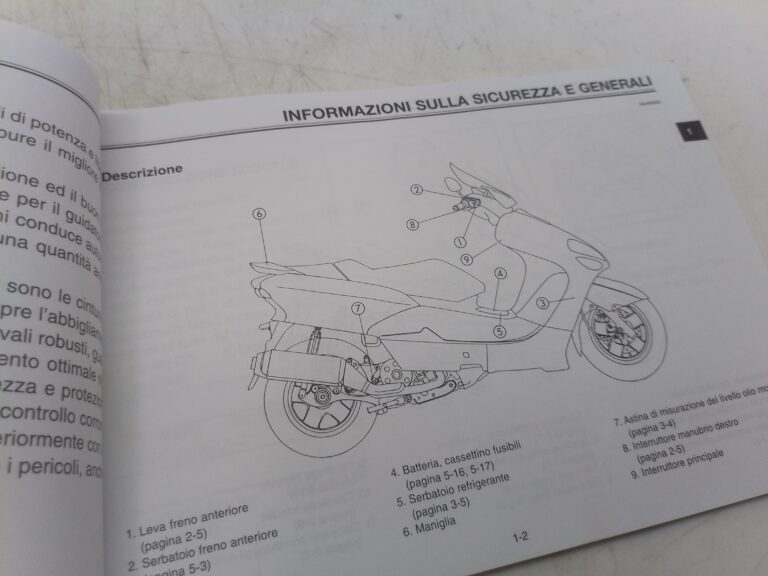 Yamaha MBK skyliner yp 125 r libretto uso e manutenzione 5dsf819uh0