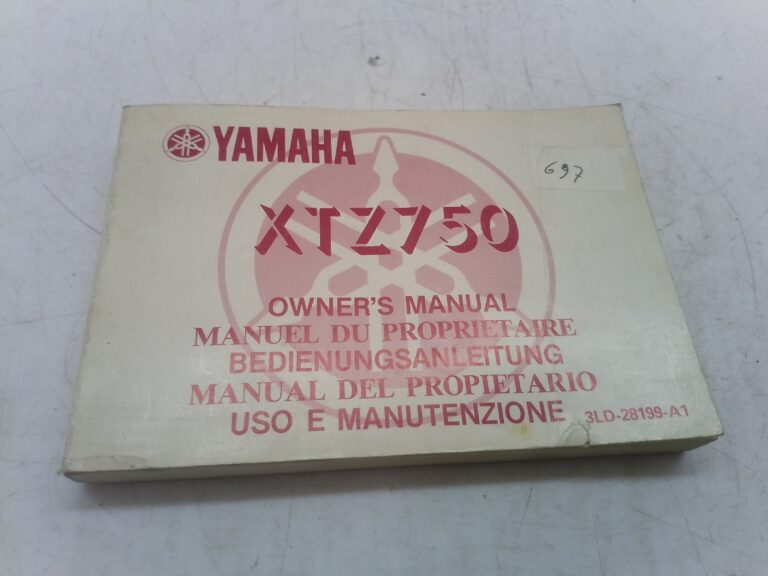 Yamaha xtz 750 libretto uso e manutenzione 3ld28199a1