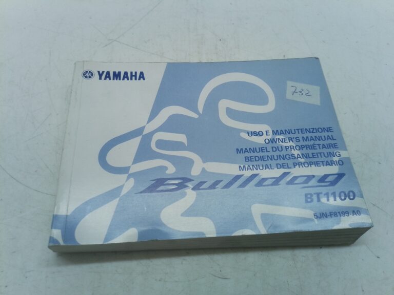 Yamaha bulldog 1100 01 libretto uso e manutenzione 5jnf8199a0