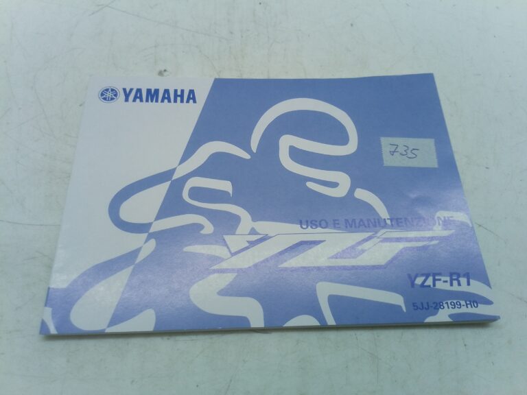 Yamaha R1 99 libretto uso manutenzione 5jj28199h0