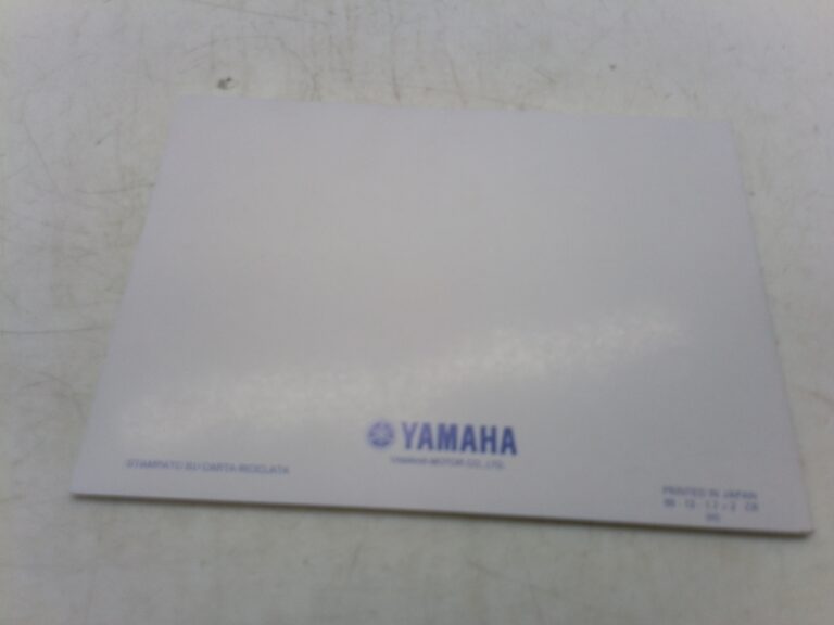 Yamaha R1 99 libretto uso manutenzione 5jj28199h0