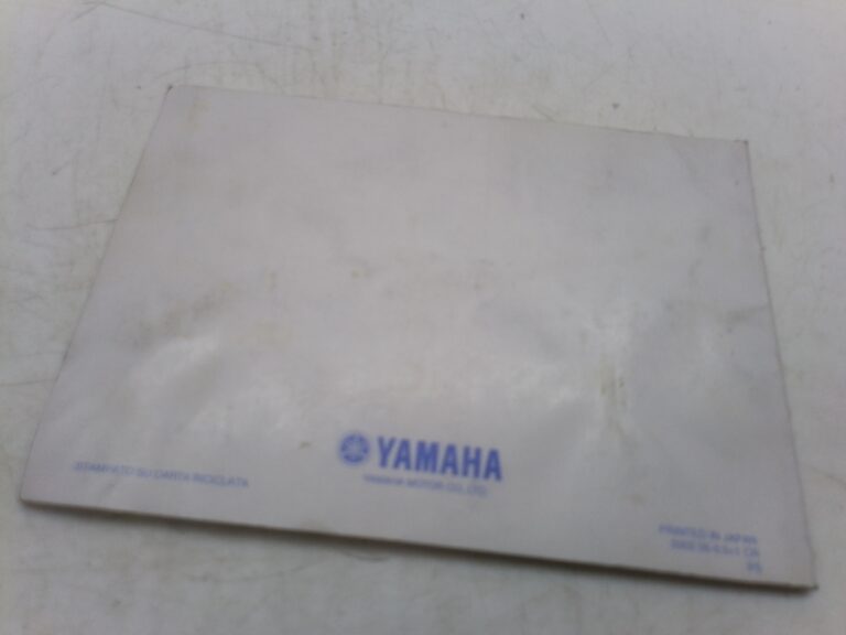 Yamaha Fazer 600 02 libretto uso e manutenzione 5rt28199h1