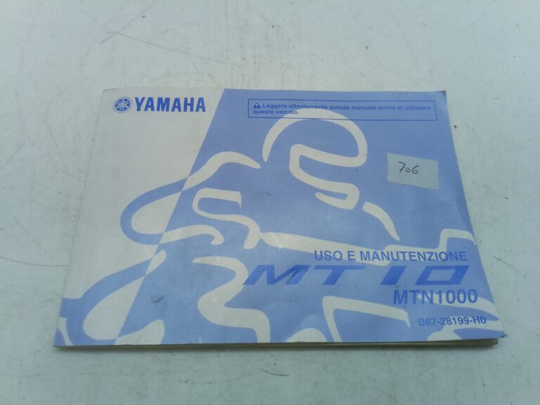 Yamaha MT 10 16 libretto uso e manutenzione b6728199h0