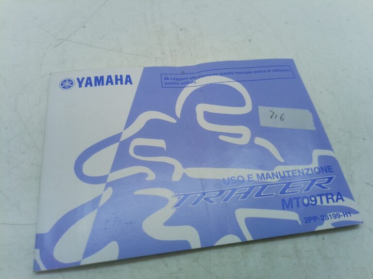 Yamaha tracer mt-09 14 libretto uso e manutenzione 2pp28199h1