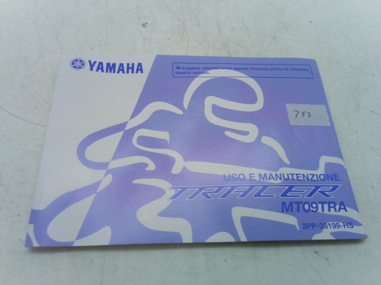 Yamaha tracer mt-09 15 libretto uso e manutenzione 2pp28199hs