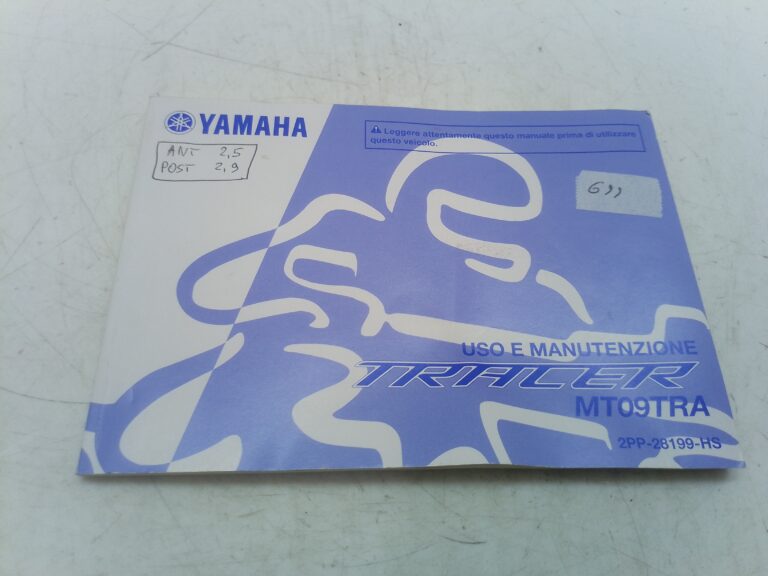 Yamaha tracer mt-09 15 libretto uso e manutenzione 2pp28199hs