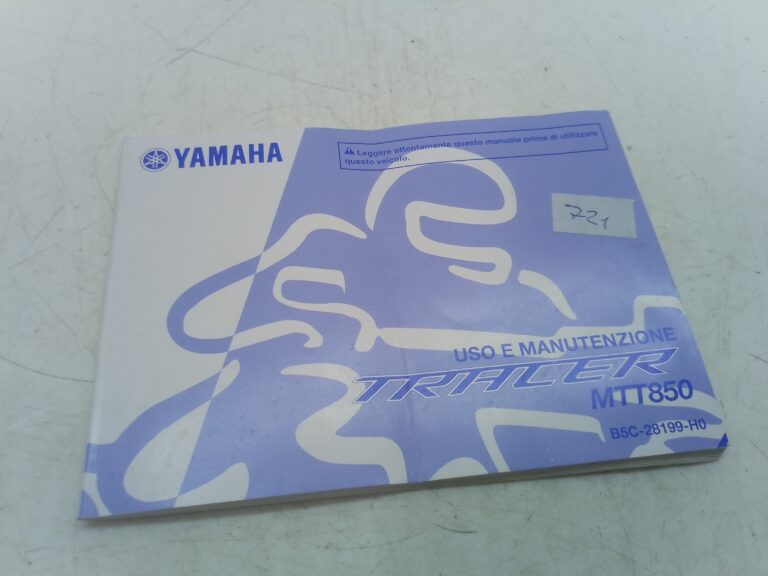 Yamaha tracer mt9 850 18 libretto uso manutenzione b5c28199h0