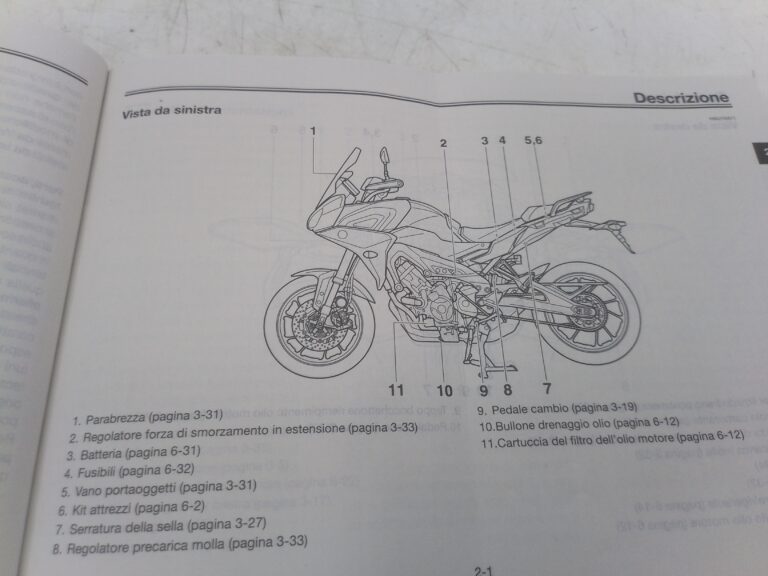 Yamaha tracer mt9 850 18 libretto uso manutenzione b5c28199h0