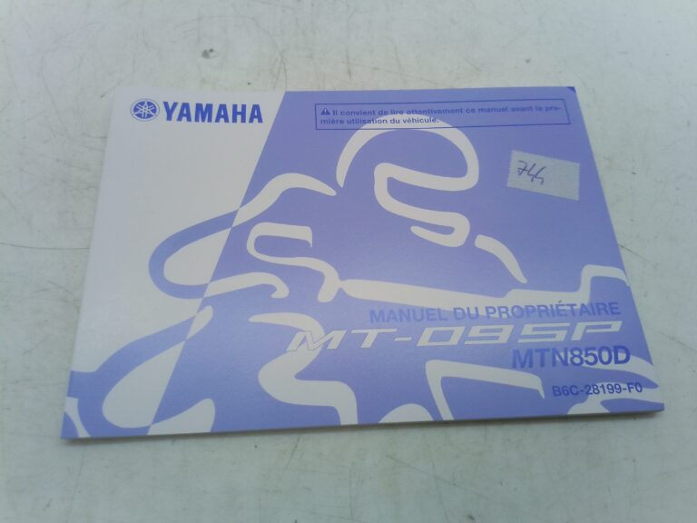 Yamaha mt-09 SP 17 libretto uso e manutenzione b6c28199f0 Francia