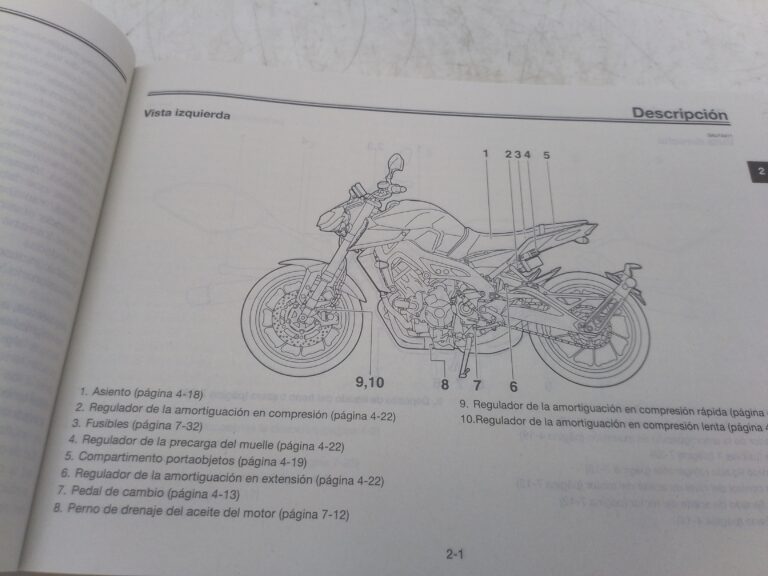 Yamaha mt-09 SP 17 libretto uso e manutenzione b6c28199s0 spagna