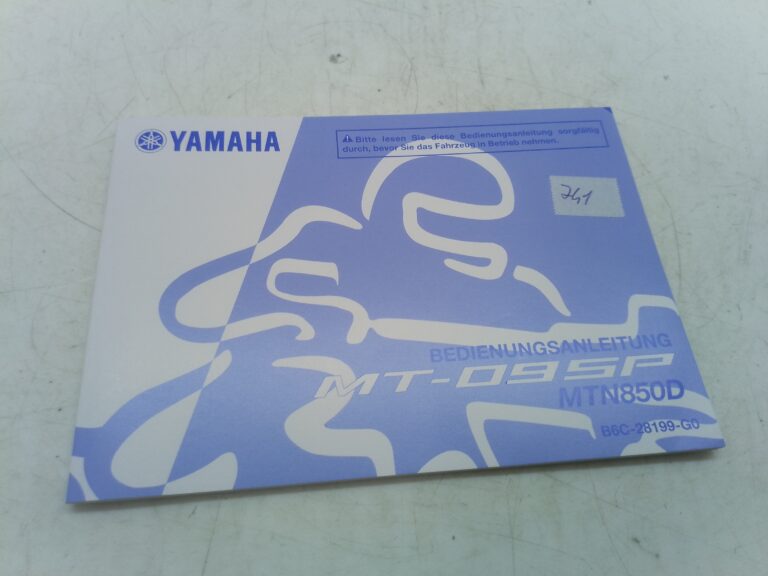 Yamaha mt-09 SP 17 libretto uso e manutenzione b6c28199g0 Germania