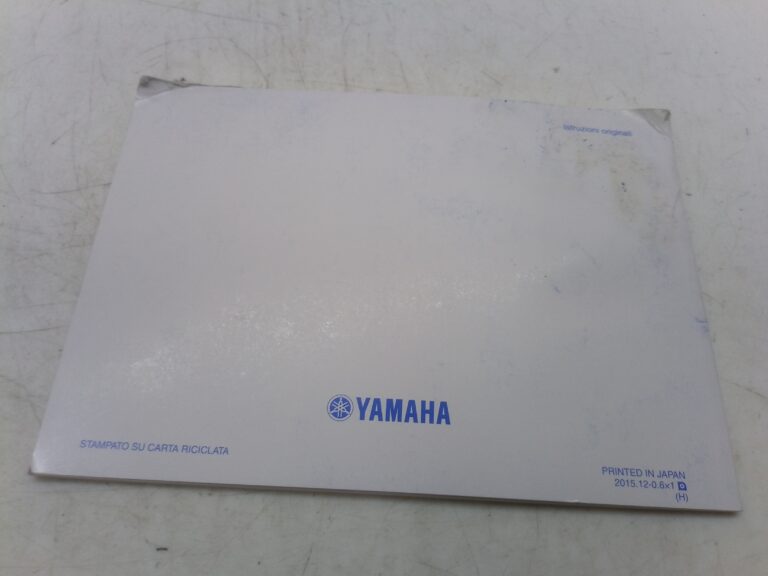 Yamaha xsr 850 900 15 libretto uso e manutenzione b9028199h0