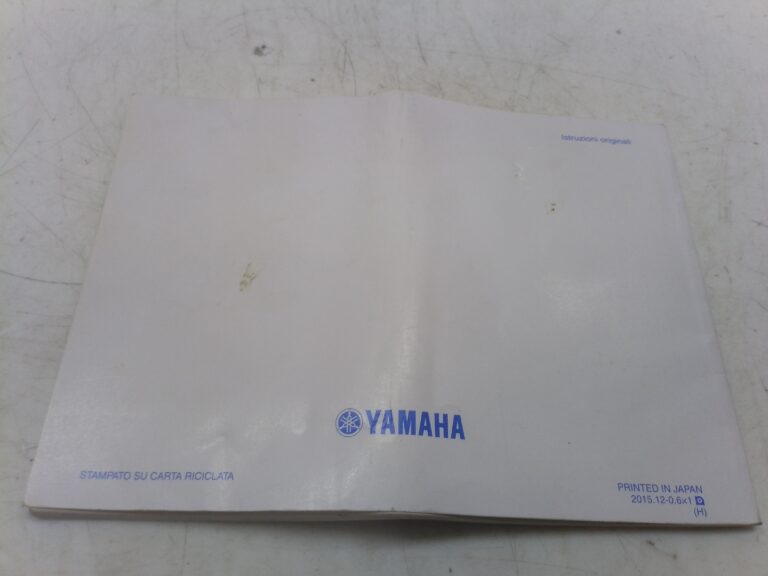 Yamaha xsr 850 900 15 libretto uso e manutenzione b9028199h0