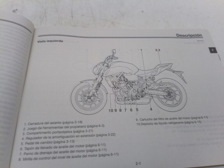 Yamaha mt-07 17 libretto uso e manutenzione b4c28199s0 spagna