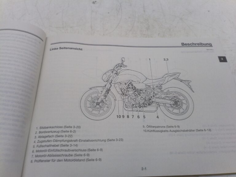 Yamaha mt-07 17 libretto uso e manutenzione b4c28199g0 Germania